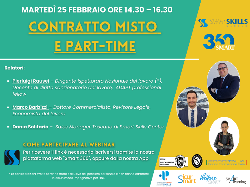 Contratto misto e part-time - Smart Skills Center