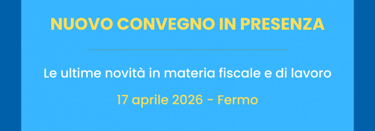 Convegno 17 aprile 2026 a Fermo (FM)