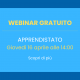webinar sull'apprendistato giovedì 16 aprile con Smart Skills Center