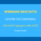 webinar 11 giugno lavori occasionali con Smart Skills Center