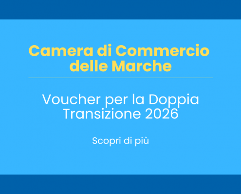 Voucher per la Doppia Transizione 2026 - Camera di Commercio delle Marche