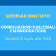 webinar 21 luglio conciliazioni collegiali e monocratiche