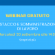 webinar mercoledì 30 settembre - Distacco e somministrazione di lavoro